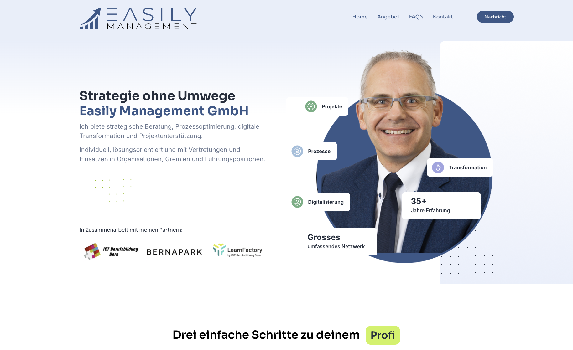 EasilyMGT – Website Screenshot